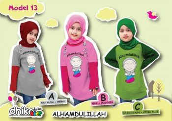 kaos anak muslim Alhamdulillah