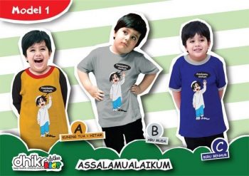 Ukuran untuk kaos muslim laki-laki Assalamualaikum